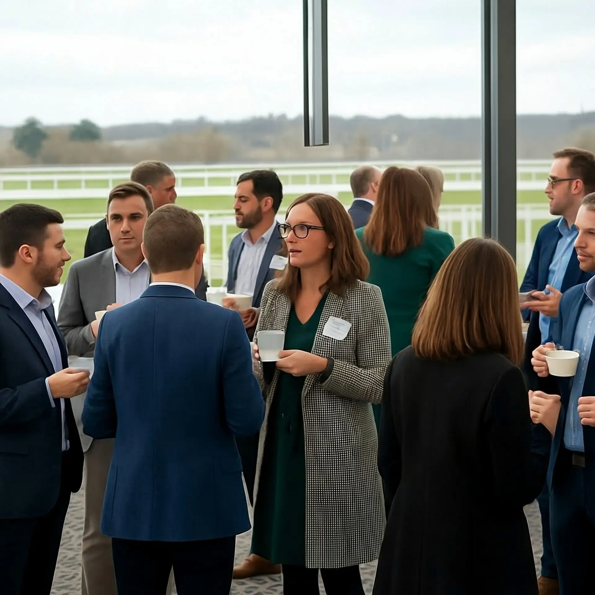 Business,Networking,Breakfast,At,Cheltenham,Racecourse,Home,Straight,Bar,Standing