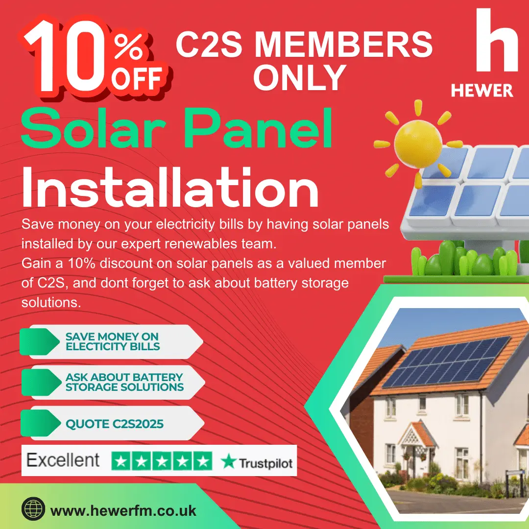 Hewer-Solar-Panels-offer-to-C2S-members